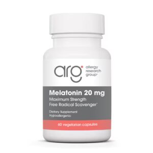 Grupo de Pesquisa de Alergia Melatonina 20 mg -- 60 Cápsulas Vegetarianas