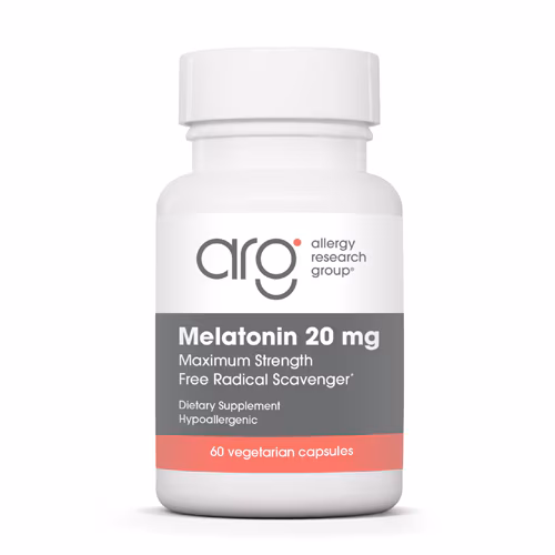 Grupo de Pesquisa de Alergia Melatonina 20 mg -- 60 Cápsulas Vegetarianas