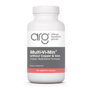Allergy Research Group Multi-Vi-Min sem cobre e ferro - 150 cápsulas vegetarianas
