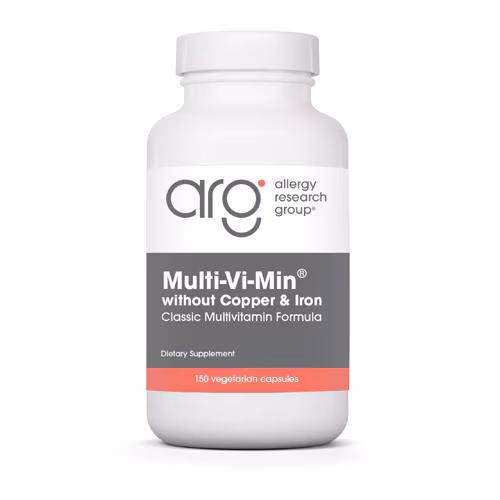 Allergy Research Group Multi-Vi-Min sem cobre e ferro - 150 cápsulas vegetarianas