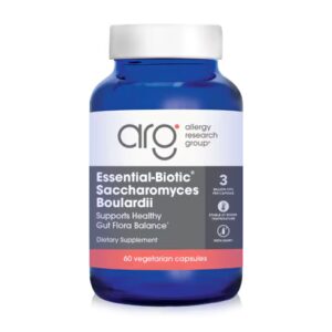 Grupo de Pesquisa em Alergia Saccharomyces Boulardii -- 3 bilhões de UFCs - 60 Cápsulas Vegetarianas