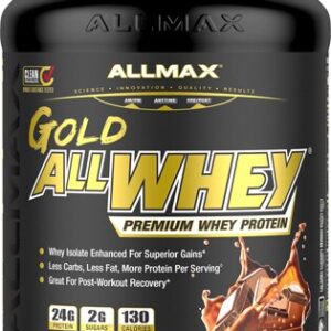 ALLMAX Nutrition AllWhey Gold Premium Isolate-Whey Protein Blend Chocolate -- 5 lbs
