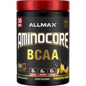 ALLMAX Nutrition Aminocore BCAA Abacaxi Manga -- 30 Porções