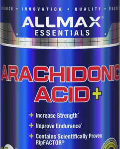 ALLMAX Nutrition Ácido Araquidônico+ com RipFactor -- 120 Cápsulas Veganas