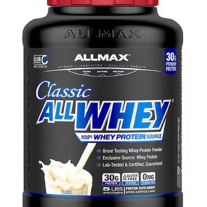ALLMAX Nutrition Classic AllWhey 100% Whey Protein Source Baunilha -- 5 lbs