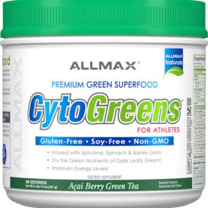 ALLMAX Nutrition CytoGreens® para atletas Chá verde de açaí - 0,6 lb