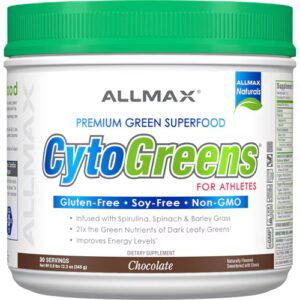 ALLMAX Nutrition CytoGreens para Atletas Chocolate -- 30 Porções