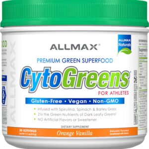 ALLMAX Nutrition CytoGreens para Atletas Laranja Baunilha - 30 Porções