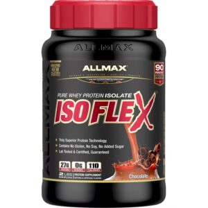 ALLMAX Nutrition IsoFlex Pure Whey Protein Isolada Chocolate -- 2 lbs