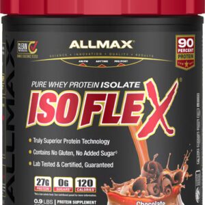 ALLMAX Nutrition Isoflex Whey Protein Isolado Chocolate -- 0,9 lb