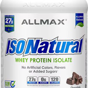 ALLMAX Nutrition IsoNatural Pure Whey Protein Isolate Chocolate -- 2 lbs