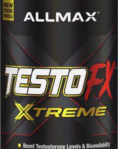 ALLMAX Nutrition TestoFX - Xtreme Testosterone Booster e Cortisol Blocker -- 90 Cápsulas