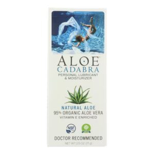 Lubrificante e hidratante pessoal Aloe Cadabra Aloe natural - 2,5 oz