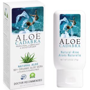 Lubrificante e hidratante pessoal Aloe Cadabra Aloe natural - 2,5 oz