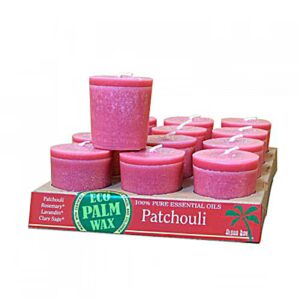 Vela Votiva Aloha Bay com Óleo Essencial de Patchouli - 12 Velas