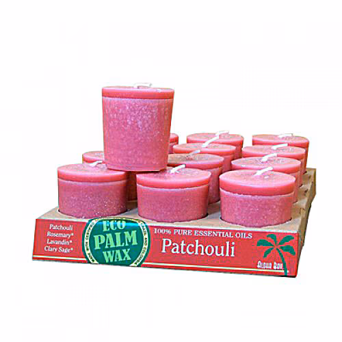Vela Votiva Aloha Bay com Óleo Essencial de Patchouli - 12 Velas