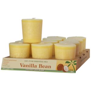 Vela votiva Aloha Bay com óleo essencial de baunilha - 12 velas