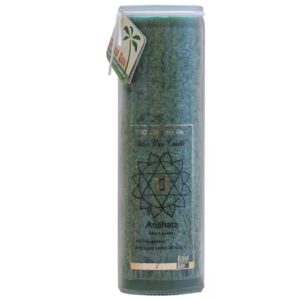 Vela de cera de palma Anahata Aloha Bay Chakra Jar - verde - 16 onças