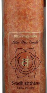 Aloha Bay Chakra Jar Svadhishthana Vela de cera de palma laranja - 16 onças