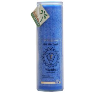 Vela de cera de palma Visuddha Aloha Bay Chakra Jar - Azul - 16 onças