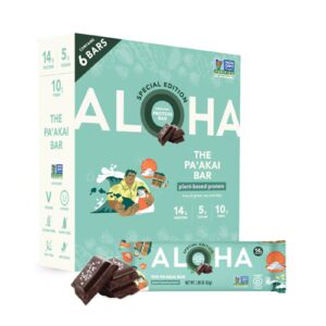 Barras de proteína vegetal Aloha - Edição especial The Pa'akai Bar - 6 barras