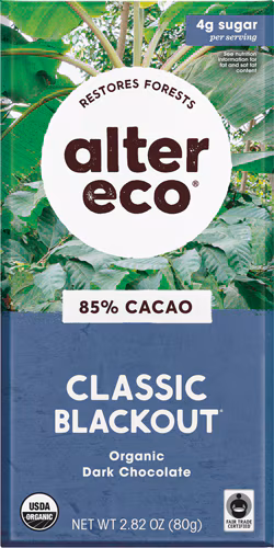 Alter Eco Chocolate Escuro Orgânico Clássico Blackout -- 2,82 oz