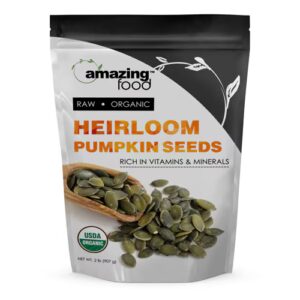 Sementes de abóbora orgânicas Amazing Food Heirloom - 2 lbs
