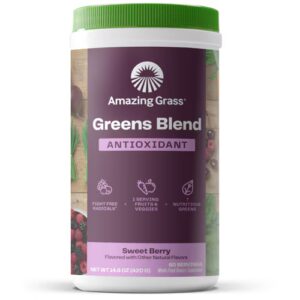 Amazing Grass Greens Blend Antioxidante em Pó com Frutas Vermelhas Doces - 60 Porções