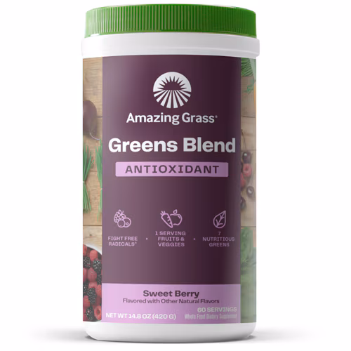 Amazing Grass Greens Blend Antioxidante em Pó com Frutas Vermelhas Doces - 60 Porções