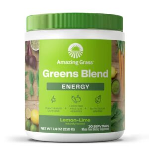Amazing Grass Greens Blend Energy Powder Limão Lima - 30 porções