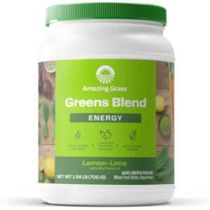 Amazing Grass Greens Blend Energy Powder Limão Lima - 100 Porções