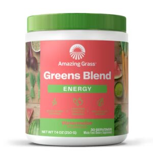 Amazing Grass Greens Blend Energy Powder Melancia - 30 porções