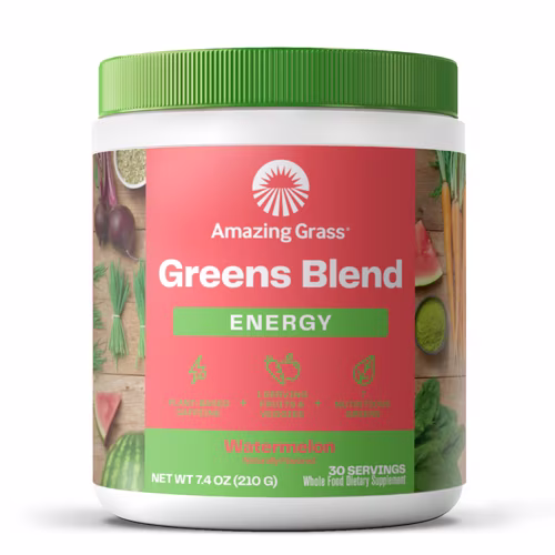 Amazing Grass Greens Blend Energy Powder Melancia - 30 porções