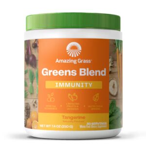 Amazing Grass Greens Blend Immunity Powder Tangerina - 30 porções