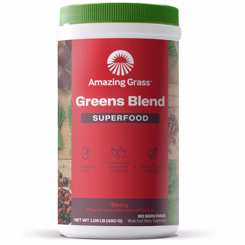 Amazing Grass Greens Blend Superfood Powder Berry - 60 porções