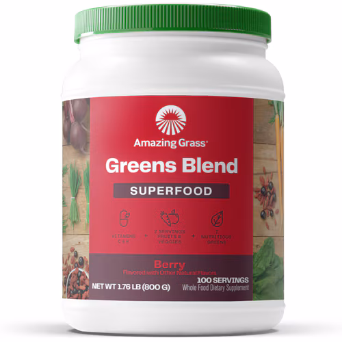 Amazing Grass Greens Blend Superfood Powder Berry - 100 porções