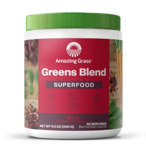 Amazing Grass Greens Blend Superfood Powder Berry - 30 porções