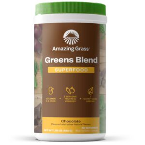 Amazing Grass Greens Blend Superfood Powder Chocolate - 60 porções