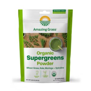 Amazing Grass Organic Supergreens em pó - 30 porções