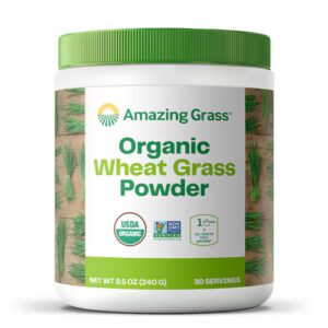 Pó de grama de trigo orgânico Amazing Grass - 30 porções