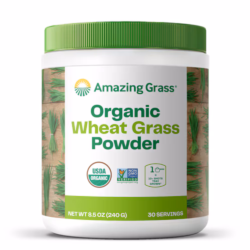 Pó de grama de trigo orgânico Amazing Grass - 30 porções