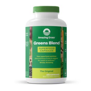 Amazing Grass Original Greens Blend Superfood - 150 cápsulas