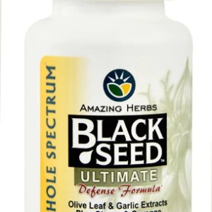 Fórmula de Defesa Suprema Amazing Herbs Black Seed™ - 100 Cápsulas Vegetarianas