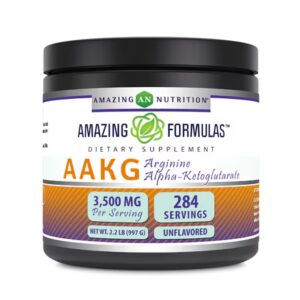 Amazing Nutrition AAKG Arginina Alfa-Cetoglutarato -- 3500 mg - 286 Porções