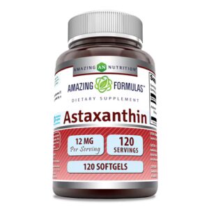 Amazing Nutrition Amazing Formulas Astaxantina -- 12 mg - 120 Cápsulas Gelatinosas