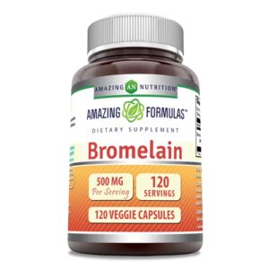 Amazing Nutrition Amazing Formulas Bromelaína -- 500 mg - 120 Cápsulas Vegetais