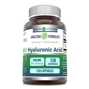 Amazing Nutrition Amazing Formulas Ácido Hialurônico -- 100 mg - 120 Cápsulas