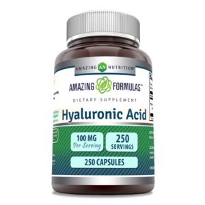 Amazing Nutrition Amazing Formulas Ácido Hialurônico -- 100 mg - 250 Cápsulas