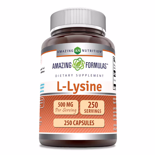 Amazing Nutrition Amazing Formulas L-Lisina -- 500 mg - 250 Cápsulas