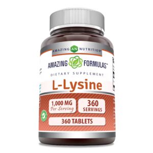 Amazing Nutrition Amazing Formulas L-Lisina -- 1000 mg - 360 Comprimidos